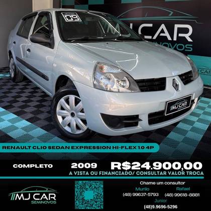 RENAULT CLIO 1.6 EXPRESSION SEDAN 16V FLEX 4P MANUAL